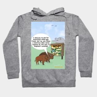 Enormously Funny Cartoons You Are Here Hoodie